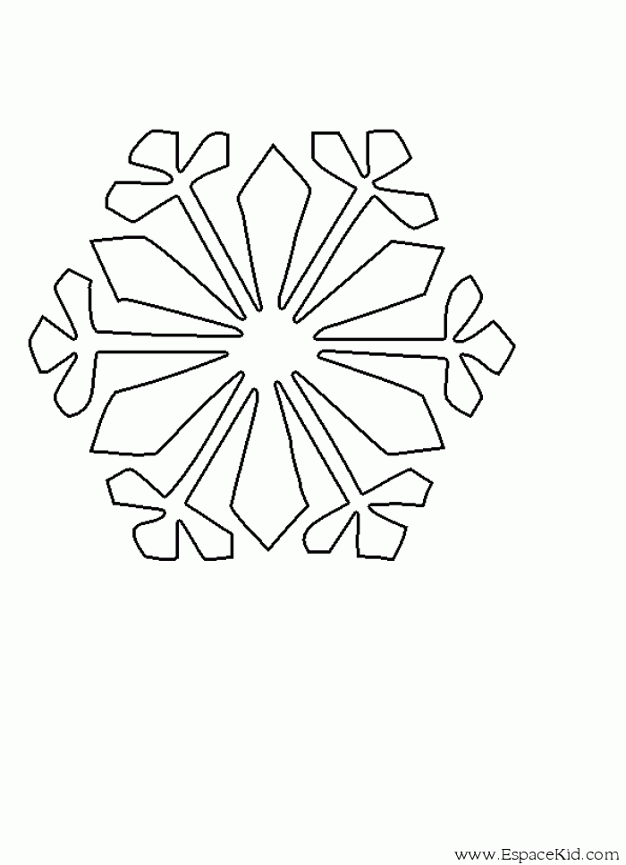 Раскраска: снежинка (природа) #160501 - Бесплатные раскраски для печати