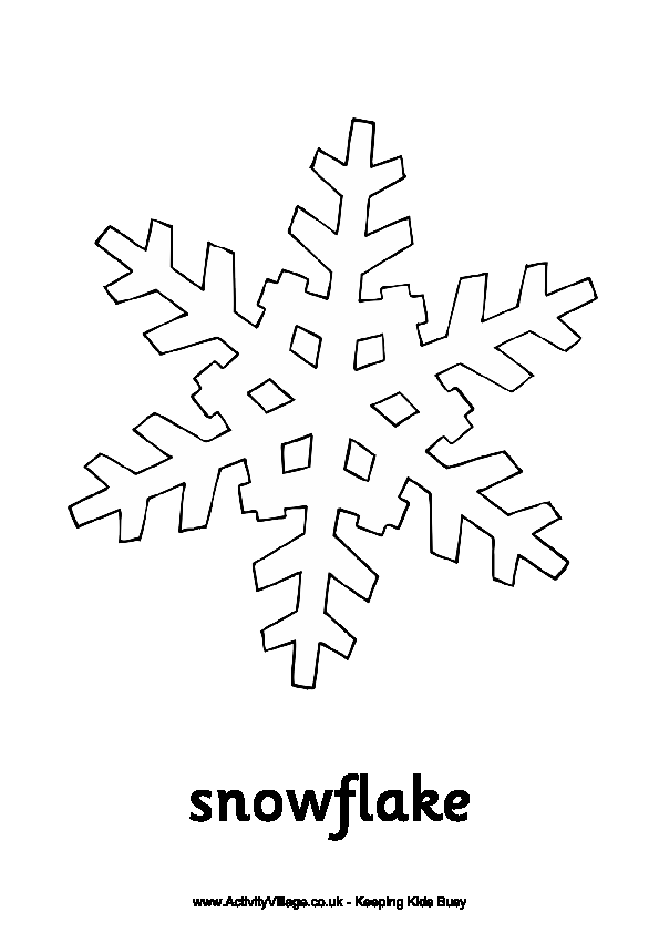 Раскраска: снежинка (природа) #160511 - Бесплатные раскраски для печати