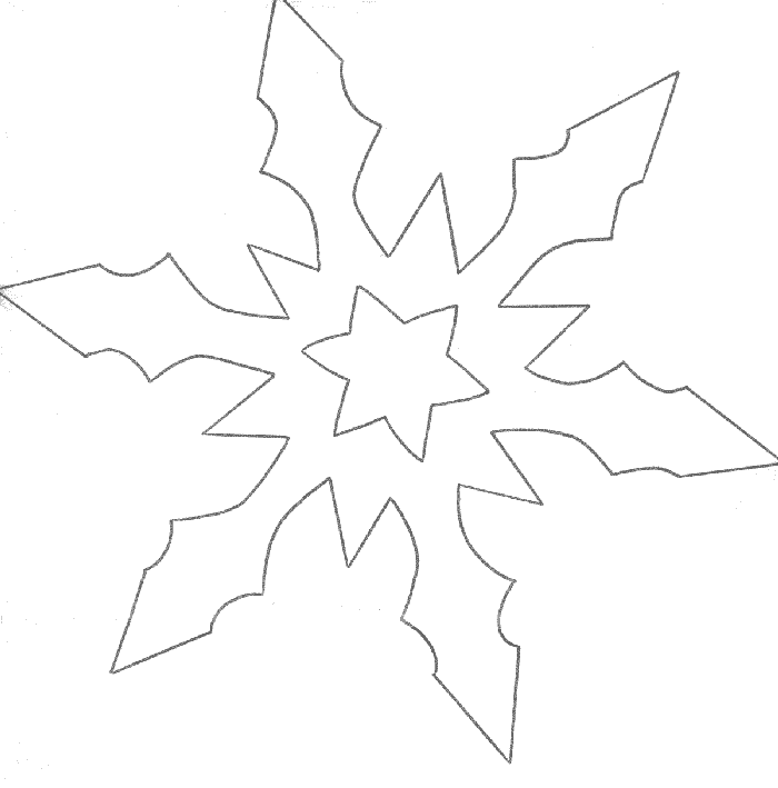 Раскраска: снежинка (природа) #160514 - Бесплатные раскраски для печати