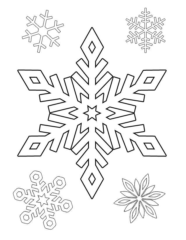 Раскраска: снежинка (природа) #160572 - Бесплатные раскраски для печати