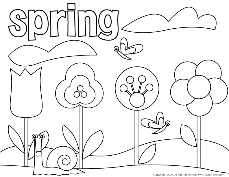 Раскраска: Весенний сезон (природа) #164790 - Бесплатные раскраски для печати