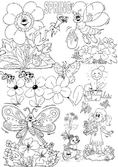 Раскраска: Весенний сезон (природа) #165007 - Бесплатные раскраски для печати