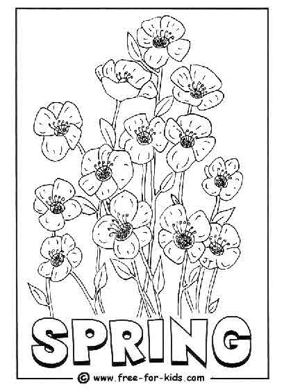Раскраска: Весенний сезон (природа) #165030 - Бесплатные раскраски для печати