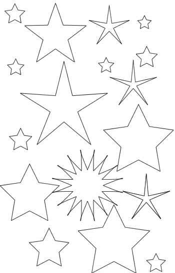 Раскраска: звезда (природа) #155882 - Бесплатные раскраски для печати
