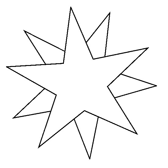 Раскраска: звезда (природа) #155896 - Бесплатные раскраски для печати
