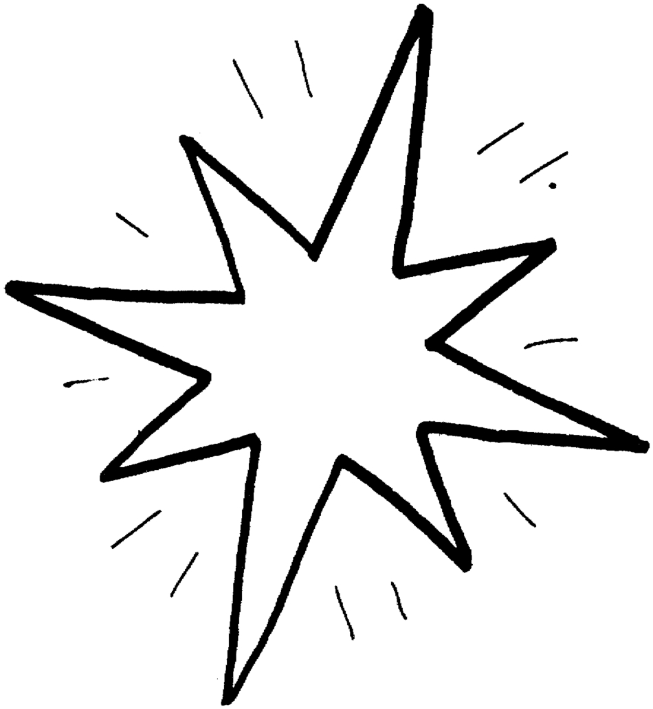 Раскраска: звезда (природа) #155899 - Бесплатные раскраски для печати