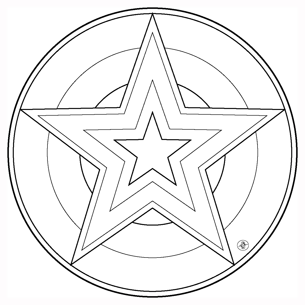 Раскраска: звезда (природа) #155948 - Бесплатные раскраски для печати