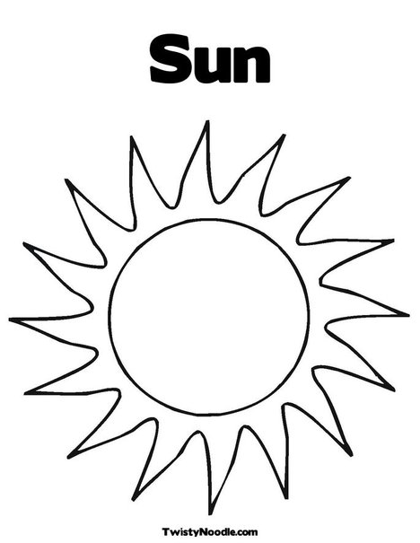 Раскраска: солнце (природа) #157933 - Бесплатные раскраски для печати
