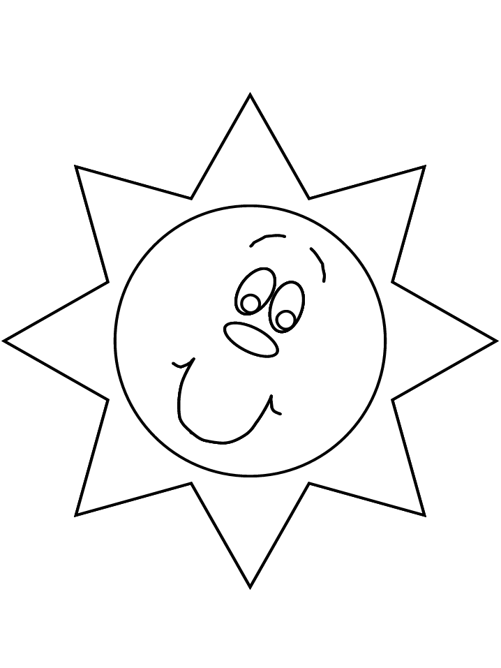 Раскраска: солнце (природа) #157949 - Бесплатные раскраски для печати