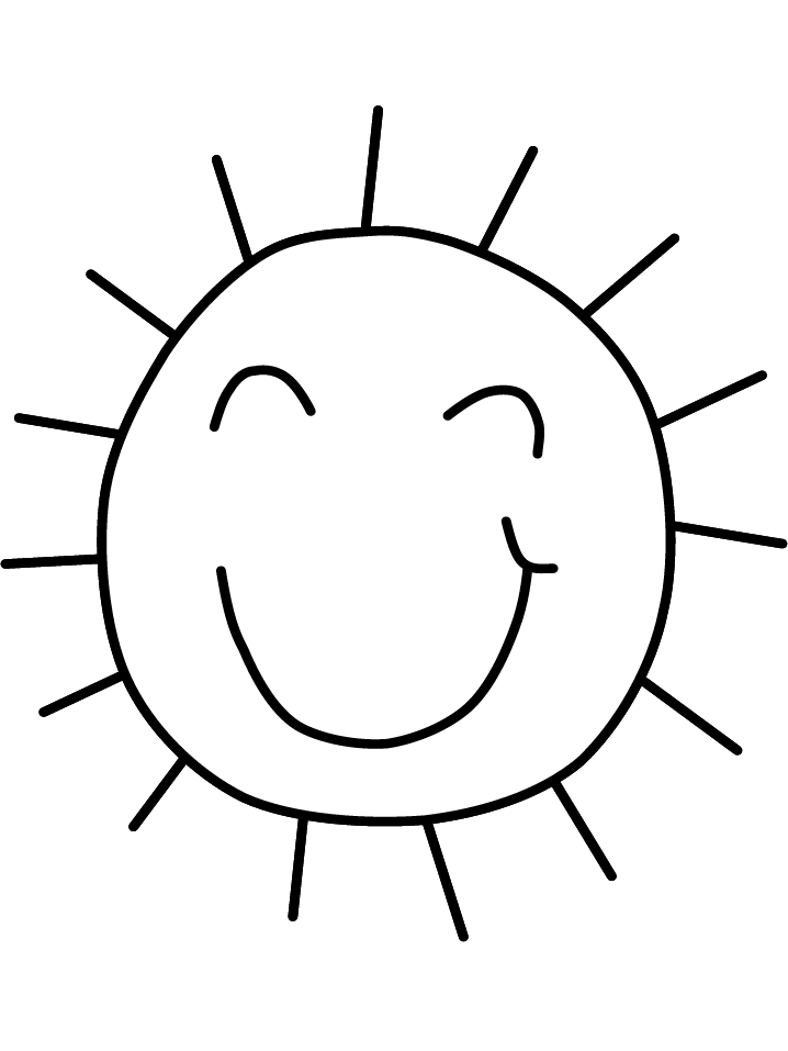 Раскраска: солнце (природа) #157970 - Бесплатные раскраски для печати