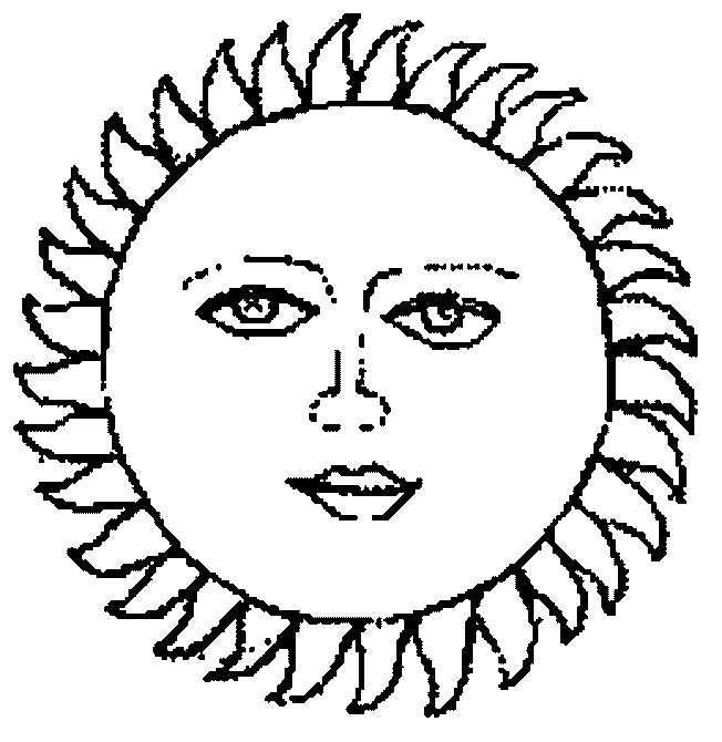 Раскраска: солнце (природа) #157984 - Бесплатные раскраски для печати