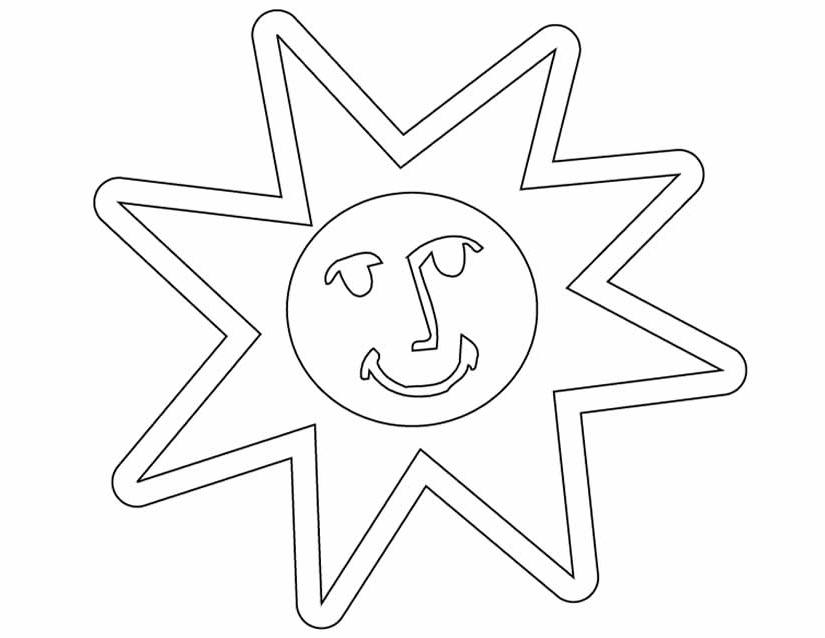 Раскраска: солнце (природа) #157995 - Бесплатные раскраски для печати