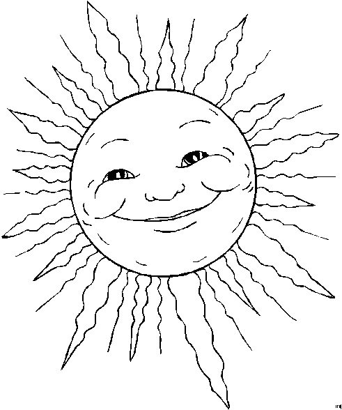 Раскраска: солнце (природа) #158031 - Бесплатные раскраски для печати