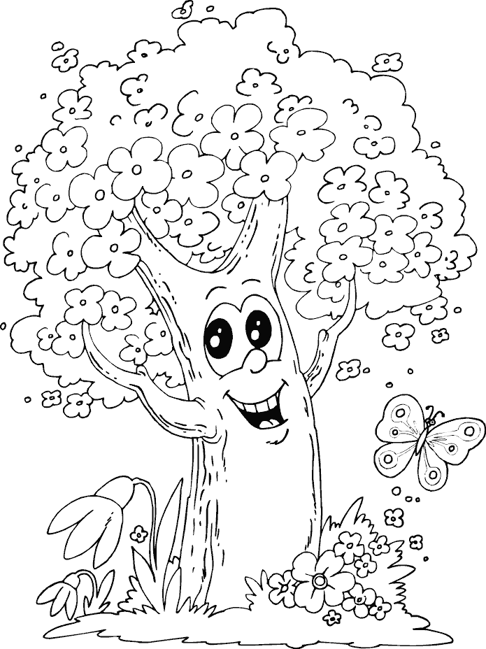 Раскраска: дерево (природа) #154772 - Бесплатные раскраски для печати