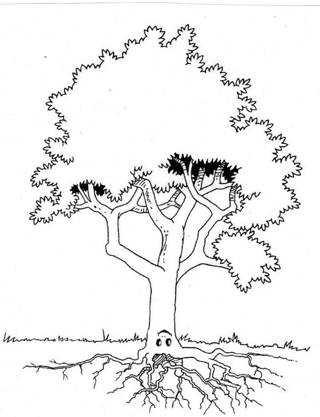 Раскраска: дерево (природа) #154775 - Бесплатные раскраски для печати