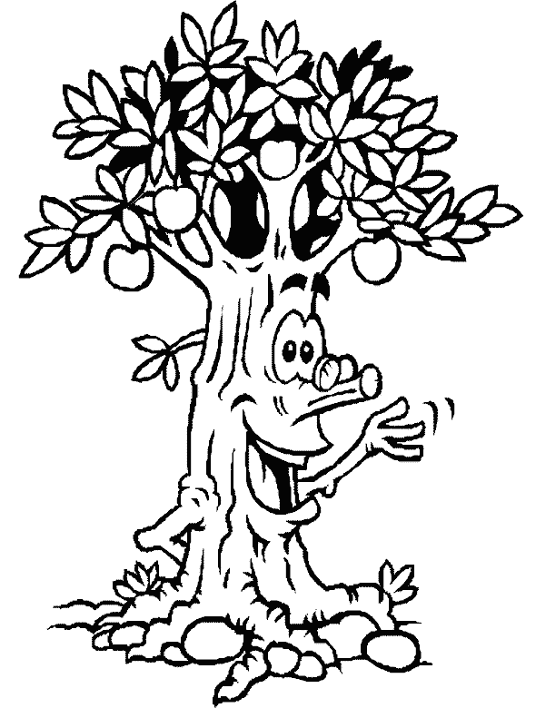 Раскраска: дерево (природа) #154806 - Бесплатные раскраски для печати