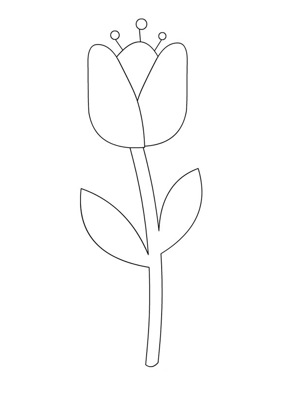 Раскраска: тюльпан (природа) #161637 - Бесплатные раскраски для печати