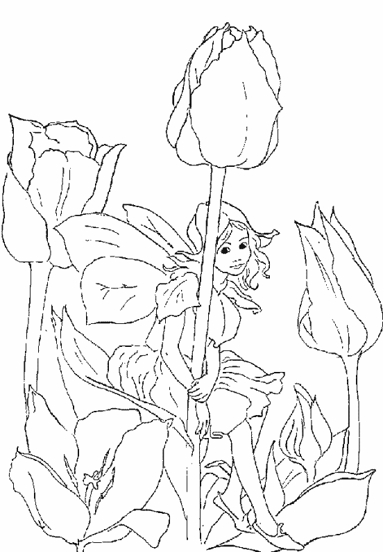 Раскраска: тюльпан (природа) #161716 - Бесплатные раскраски для печати