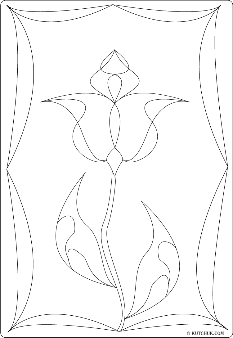 Раскраска: тюльпан (природа) #161735 - Бесплатные раскраски для печати