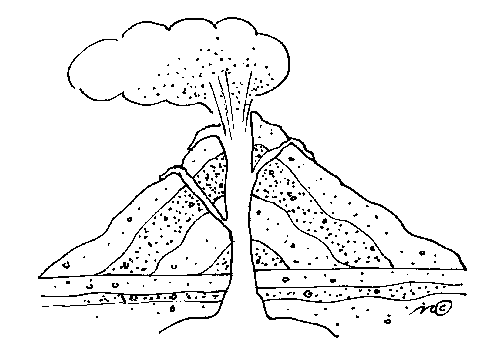 Раскраска: вулкан (природа) #166571 - Бесплатные раскраски для печати
