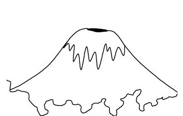 Раскраска: вулкан (природа) #166622 - Бесплатные раскраски для печати