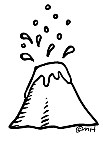 Раскраска: вулкан (природа) #166691 - Бесплатные раскраски для печати