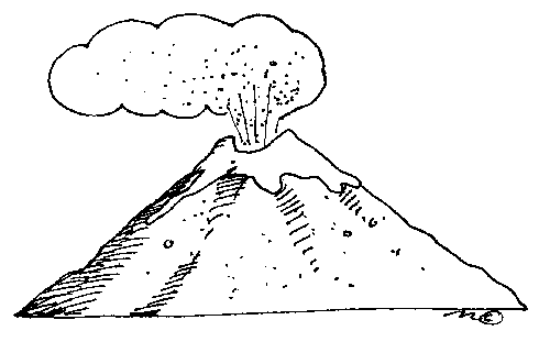 Раскраска: вулкан (природа) #166701 - Бесплатные раскраски для печати