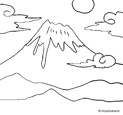 Раскраска: вулкан (природа) #166764 - Бесплатные раскраски для печати