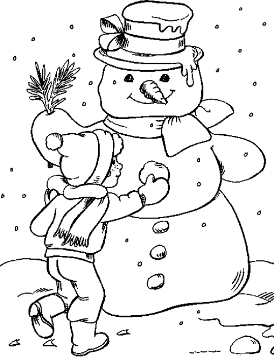 Раскраска: Зимний сезон (природа) #164394 - Бесплатные раскраски для печати