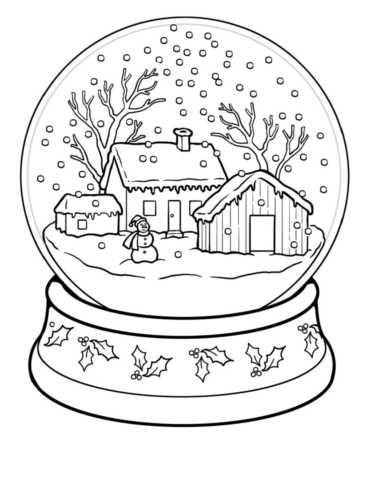 Раскраска: Зимний сезон (природа) #164396 - Бесплатные раскраски для печати