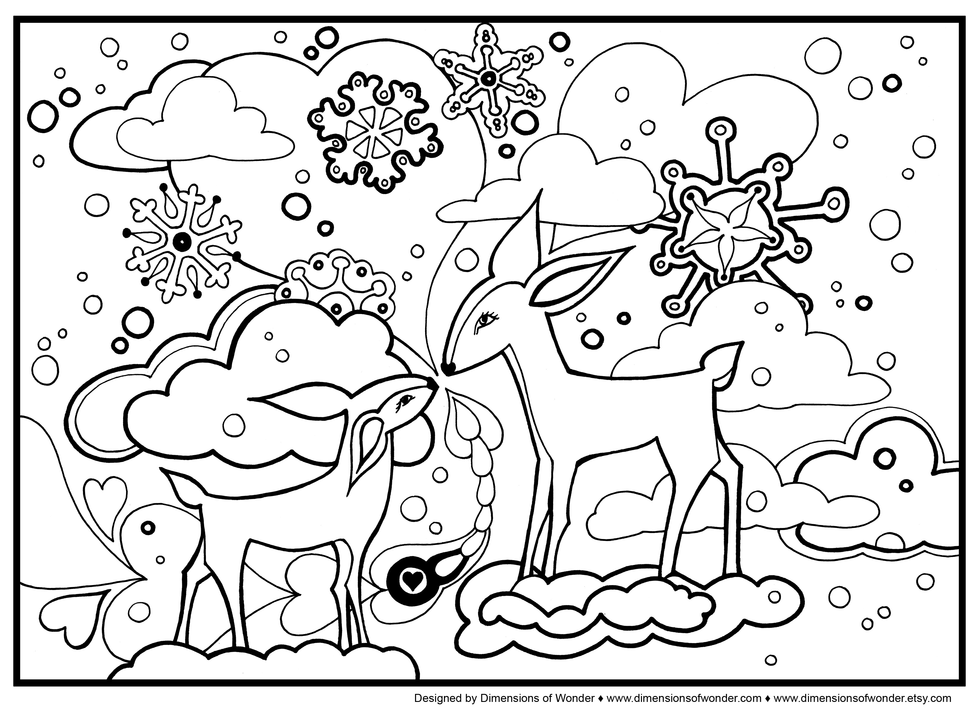 Раскраска: Зимний сезон (природа) #164421 - Бесплатные раскраски для печати