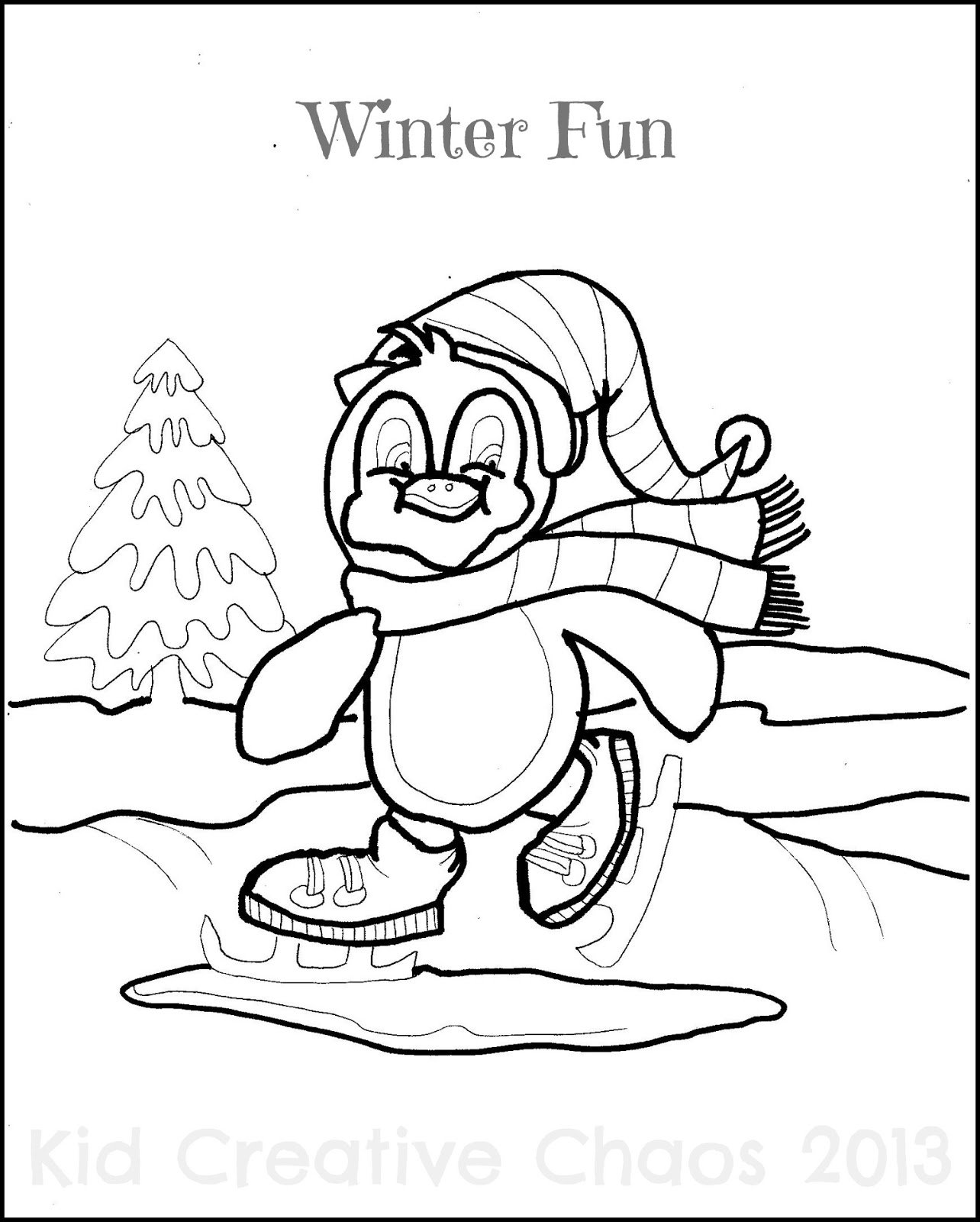 Раскраска: Зимний сезон (природа) #164487 - Бесплатные раскраски для печати