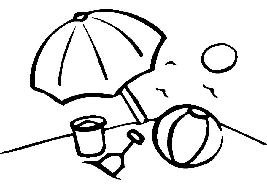 Раскраска: Пляжный мяч (объекты) #169171 - Бесплатные раскраски для печати