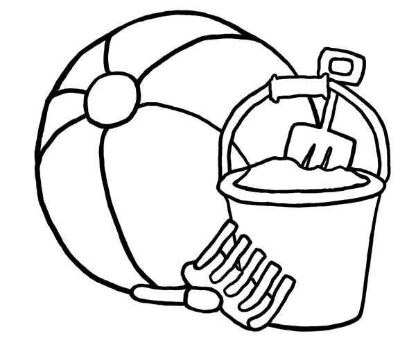 Раскраска: Пляжный мяч (объекты) #169186 - Бесплатные раскраски для печати
