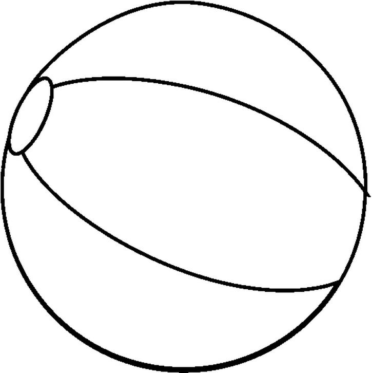 Раскраска: Пляжный мяч (объекты) #169222 - Бесплатные раскраски для печати