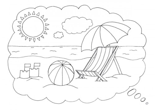 Раскраска: Пляжный мяч (объекты) #169235 - Бесплатные раскраски для печати