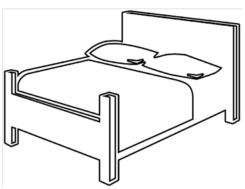 Раскраска: кровать (объекты) #167825 - Бесплатные раскраски для печати