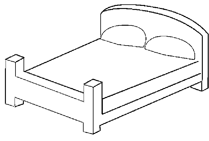 Раскраска: кровать (объекты) #168114 - Бесплатные раскраски для печати