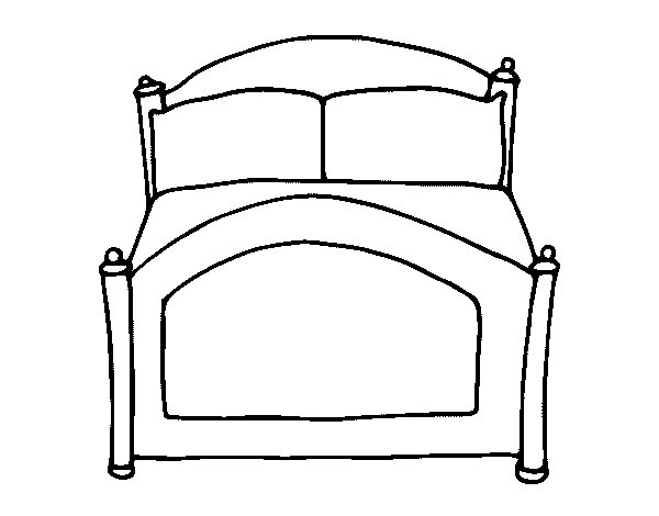 Раскраска: кровать (объекты) #168119 - Бесплатные раскраски для печати