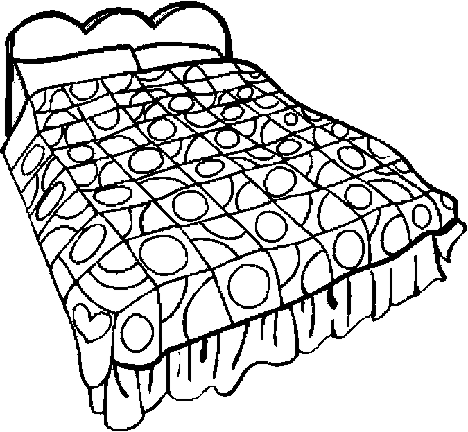 Раскраска: кровать (объекты) #168133 - Бесплатные раскраски для печати