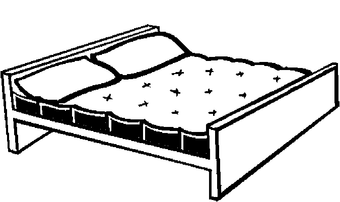 Раскраска: кровать (объекты) #168137 - Бесплатные раскраски для печати