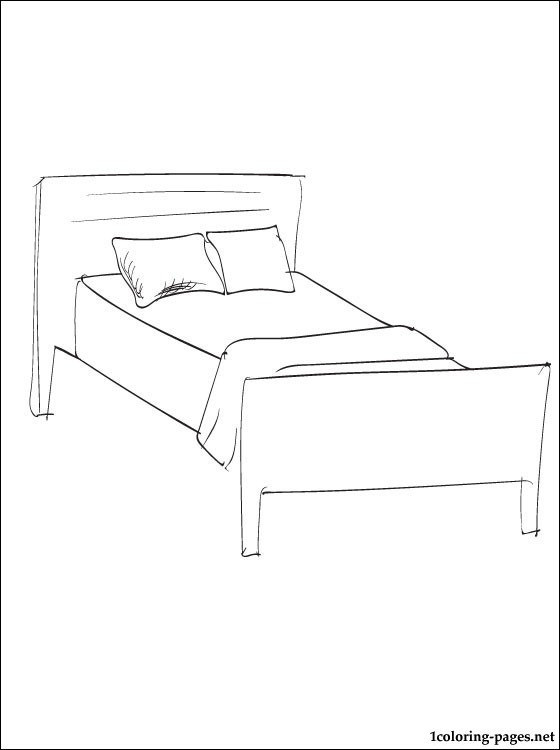 Раскраска: кровать (объекты) #168138 - Бесплатные раскраски для печати
