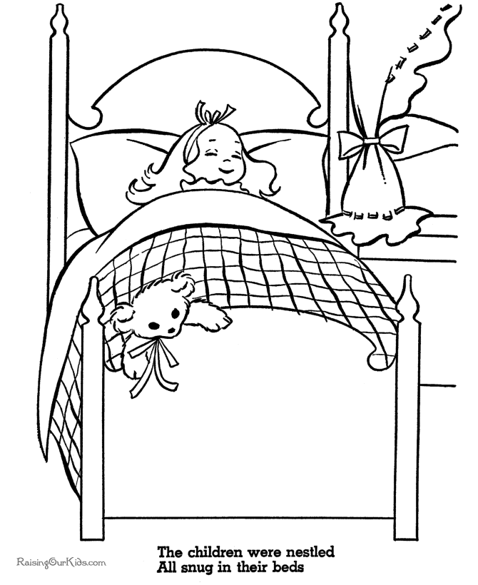Раскраска: кровать (объекты) #168139 - Бесплатные раскраски для печати