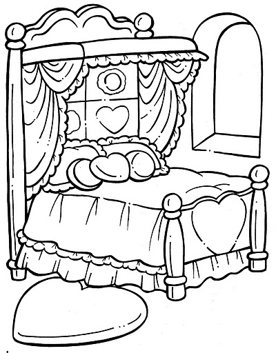 Раскраска: кровать (объекты) #168173 - Бесплатные раскраски для печати