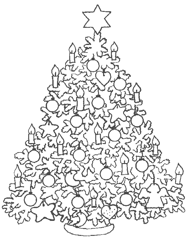Раскраска: Новогодняя елка (объекты) #167456 - Бесплатные раскраски для печати
