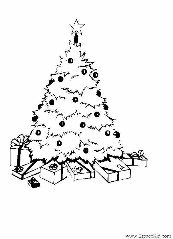 Раскраска: Новогодняя елка (объекты) #167478 - Бесплатные раскраски для печати