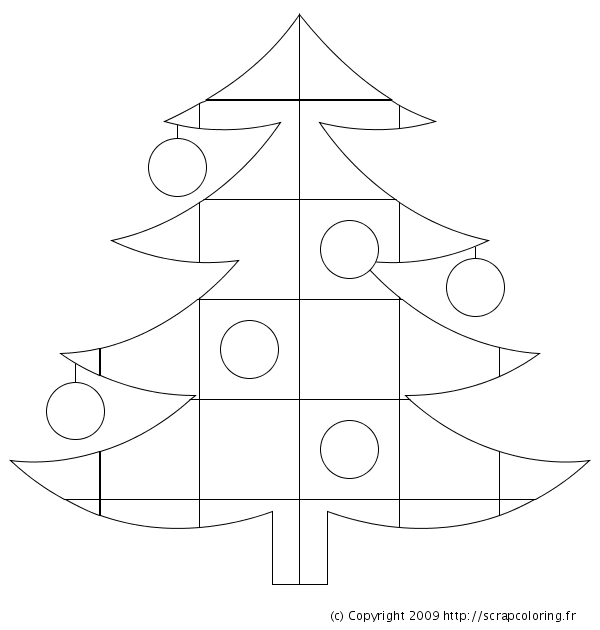 Раскраска: Новогодняя елка (объекты) #167495 - Бесплатные раскраски для печати