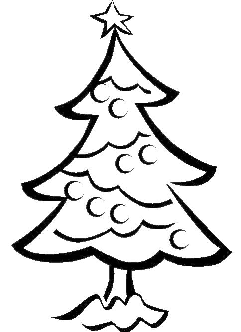 Раскраска: Новогодняя елка (объекты) #167543 - Бесплатные раскраски для печати
