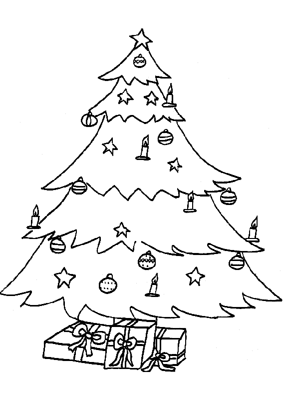 Раскраска: Новогодняя елка (объекты) #167678 - Бесплатные раскраски для печати