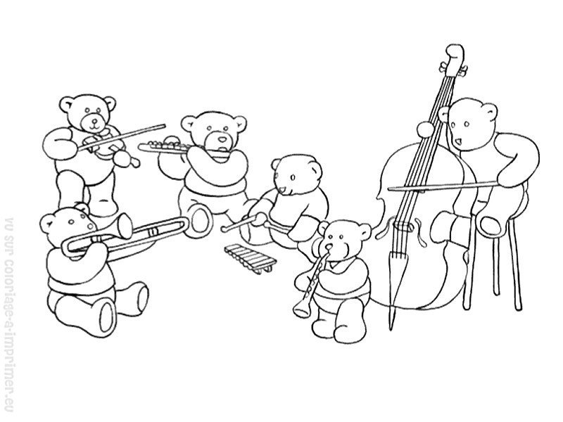 Раскраска: Музыкальные инструменты (объекты) #167131 - Бесплатные раскраски для печати